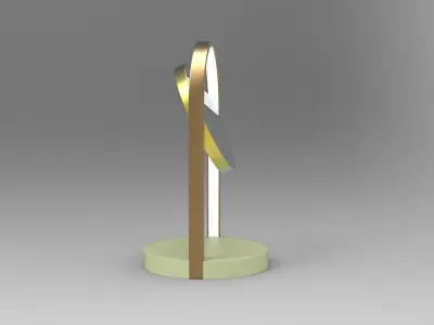 Gapirini Table Mirror Low-poly 3D model