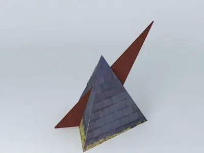 Sundial triangular pyramid Free 3D model