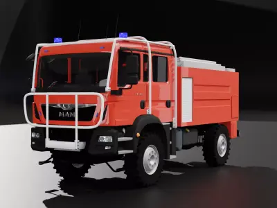 MAN TGM 13 290 Firetruck 3D model