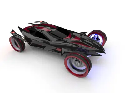 Space Model X 3D model