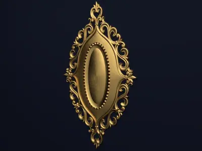 Classic decor ornament v-3D model 55 3D model