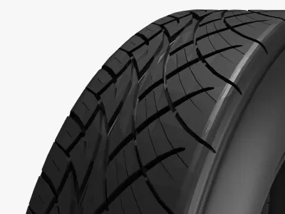 car tire for simple 3D model