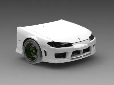 S15 Spec R Front Assembly Exterior Surfaces - 3D Laser-Scanned 3D model