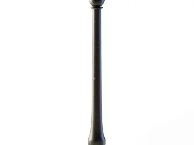 Tall Sidewalk Pole 3D model
