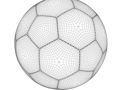 Soccer ball 3D model 30