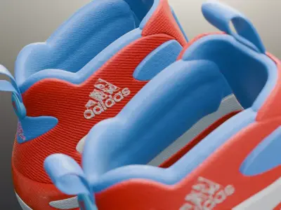 Futuristic Adidas Concept Sneakers 3D model