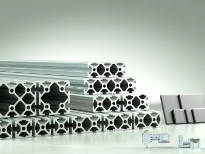 TKs Aluminium Profiles - Set  1 3D model