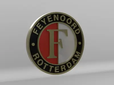 Feyenoord Rotterdam Team Logo 3D model