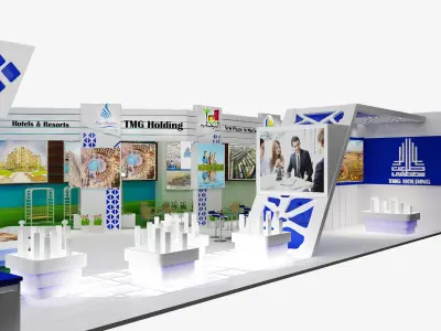 Booth Exhibition Stand a332  3D model