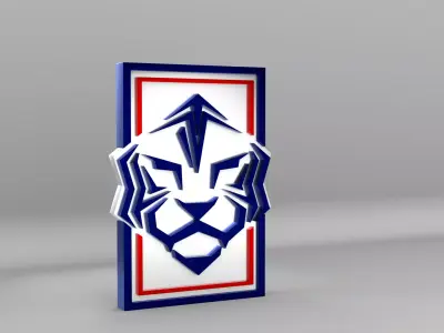 Korea Republic National Soccer Team Logo 3D model