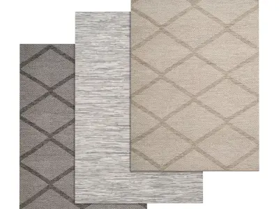 Rug Set 343 3D model