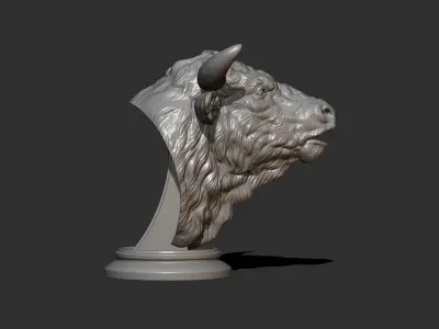 Bull bellows 3D print model