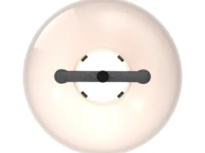 Machinist Milk Glass Cloche Pendant 3D model