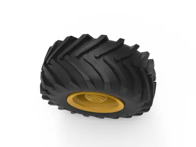 Tractor Tire 3D Printing Model 3D print model
