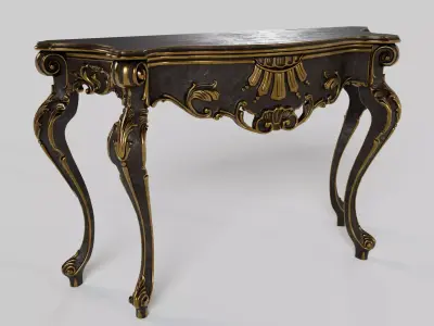 Console Table - Baroque Style 3D model