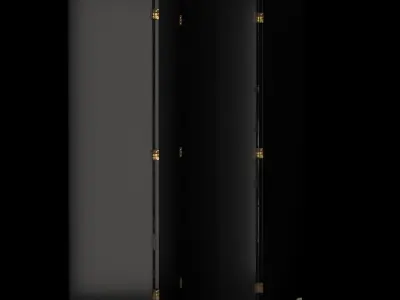 Folding Screen Citta di carte by Fornasetti Low-poly 3D model