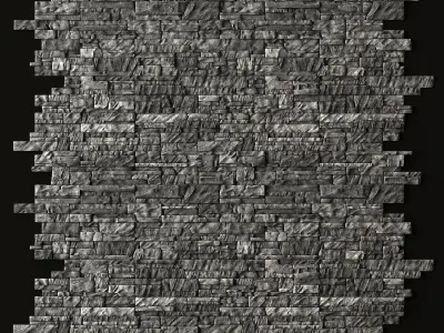 Wall clincer brick rock n2 3D model