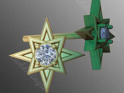 Earrings od65 3D print model