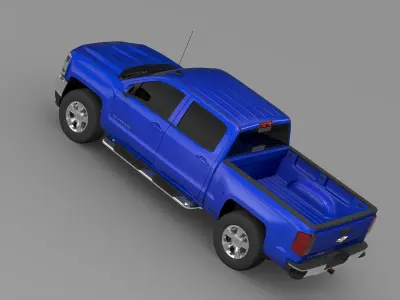 Chevrolet Silverado LT Crew Cab Short Box 2016 3D model