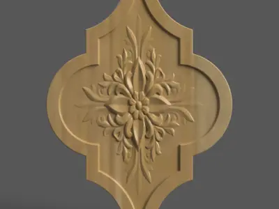 Elegant Tile 3D Model  STL for Wall Art  Home Decoration 3D print model