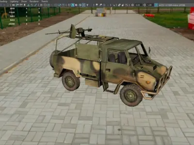 High-Quality 3D Model of Military Armored Vehicle 3D model