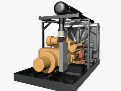 Natural Gas Generator Model 3D model