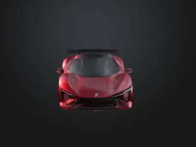 spot car 3D model Low-poly 3D model