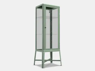 FABRIKOR Glass-door cabinet 3 Low-poly 3D model