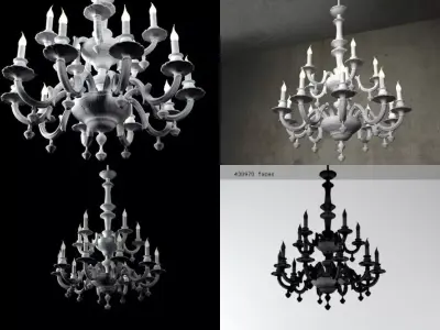 FA930PN chandelier 3D model