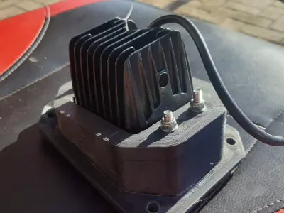 LED Fog light Bumper Housing for 4x4 Offroad vehicles 3D print model