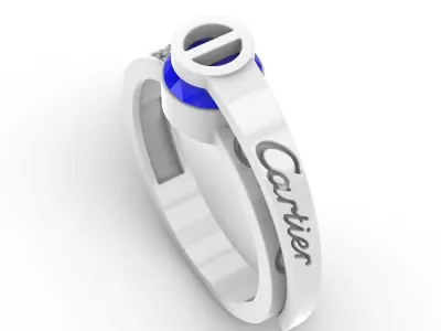 Jewelry Diamond Ring Model RG09 Free 3D print model