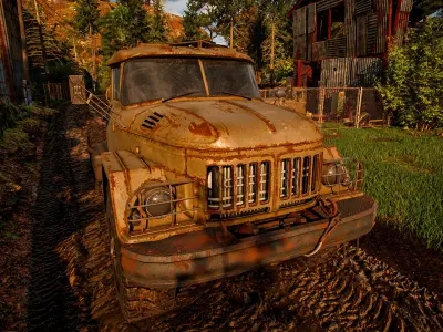 ZIL - 131 Low-poly 3D model