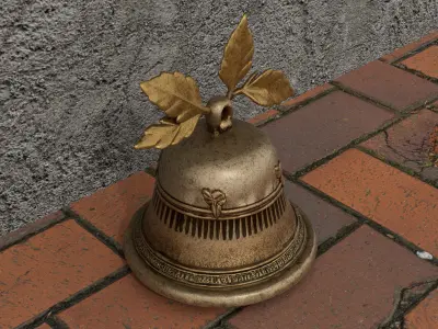 Bronze Bell Low-poly 3D model