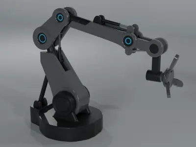 Robotic Arm 3D model 11