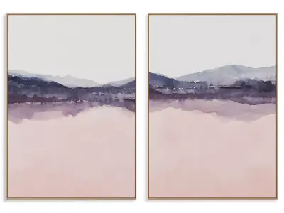 Abstract Painting Frame set 3D model 146