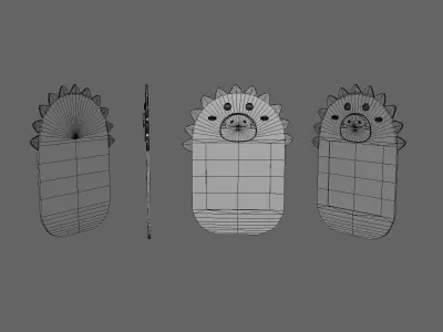 Dragon Frames Low-poly 3D model