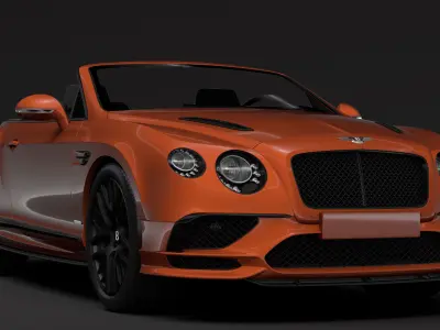 Bentley Continental Supersport Convertible 2018 3D model