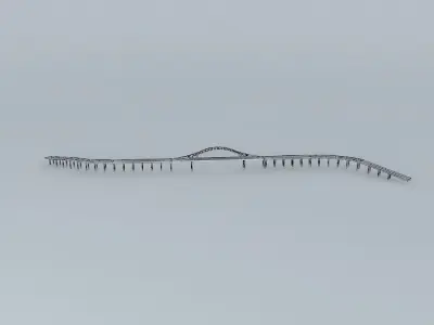 Taoyuan Dasi Down Tianjin Bridge Kanjin Bridge, Taoyuan, Taiwan Free 3D model