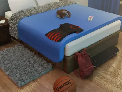 Cozy Restroom 3D model