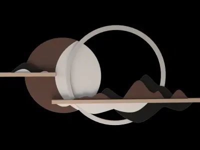 wall decoration 3D model purchase
