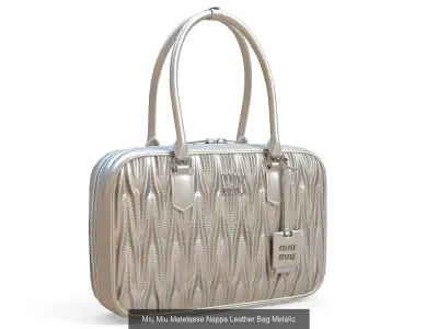 Miu Miu Matelasse Nappa Leather Bag 3D Model Pack