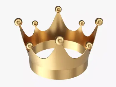 Gold crown 04 3D model
