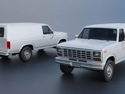 B-150 Panel Truck 1980  3D print model