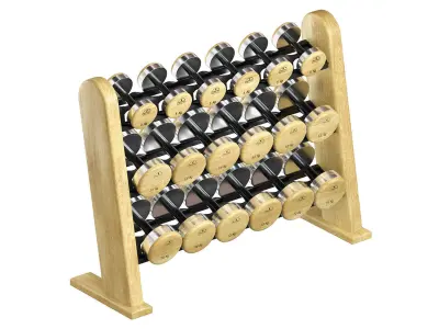 NOHrD DumbBells WeightBench Weight Rack  3D model