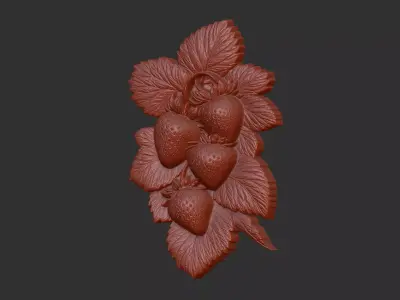 stawberry cnc model 3dmodel  3D print model