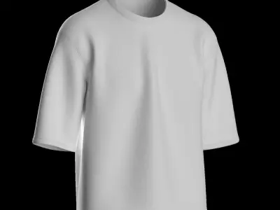 Male tshirt 3D model