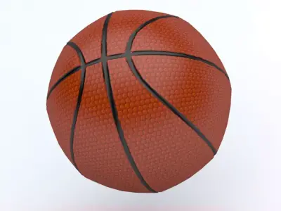 Basket ball Low-poly 3D model