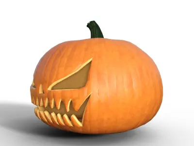 Pumpkin Halloween  Low-poly 3D model