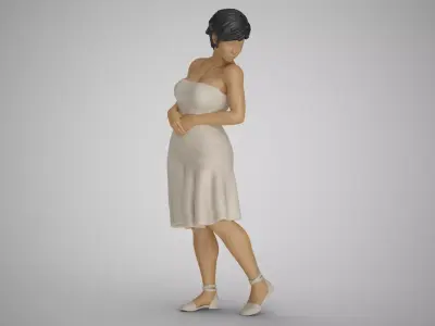 Water Splash Girl 2 3D print model