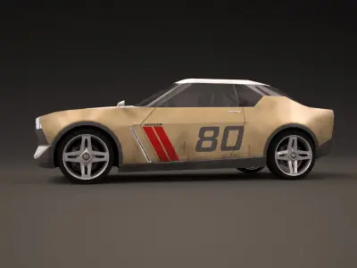 Nissan IDx Freeflow and IDx NISMO Low-poly 3D model